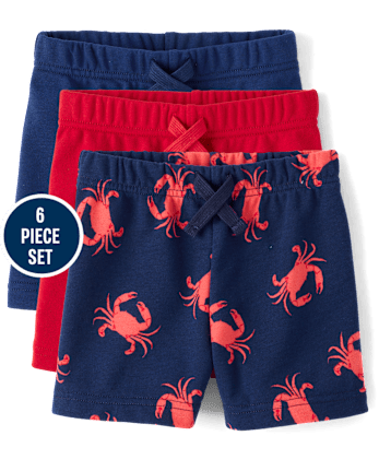 Baby And Toddler Boys Crab 6-Piece Outfit Set