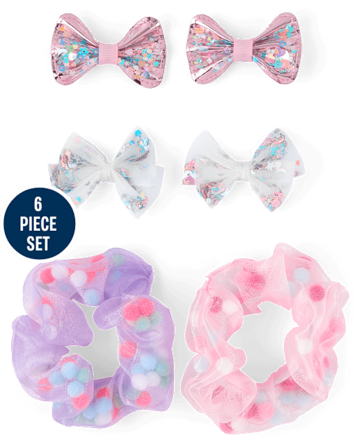 Girls Shakey 6-Piece Hair Set