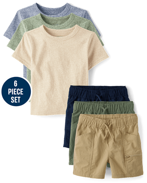 Baby And Toddler Boys 6-Piece Outfit Set