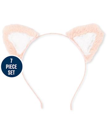 Girls Cat 7-Piece Hair Set