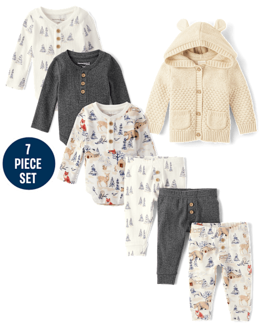 Baby Boys Forest 7-Piece Outfit Set - Homegrown by Gymboree