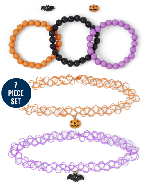 Girls Halloween 7-Piece Jewelry Set