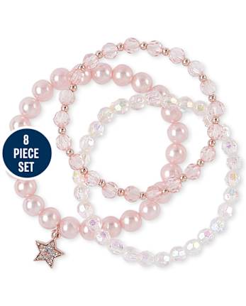 Juego de joyería de 8 piezas para cumpleaños de niñas