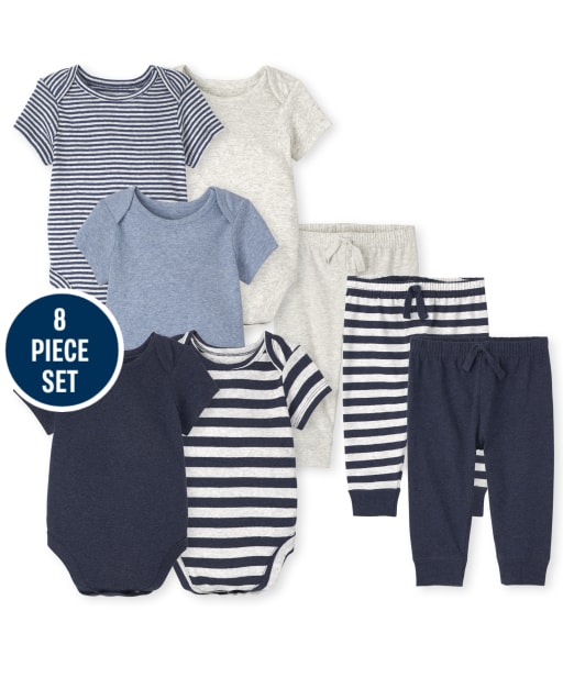 Baby Boys Striped 8-Piece Set
