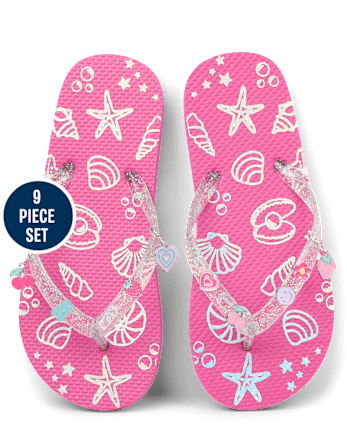 Girls Fruit Sandal Charm 9-Pack
