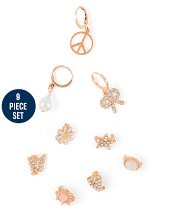 Girls Butterfly Sandal Charm 9-Pack