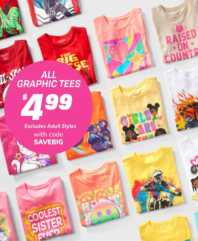 Children's place deals clothing