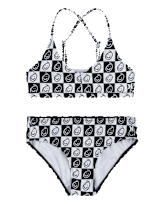 Girls Hurley Checkered Bikini Swimsuit
