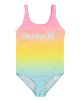 Girls Hurley Rainbow Gradient One Piece Swimsuit