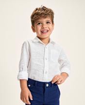 Kids Linen-Blend Button Up Shirt - Linen Edit
