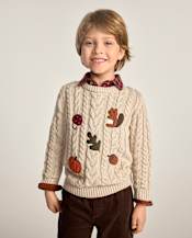 Boys Crochet Icon Cable Knit Sweater - The Harvest Edit
