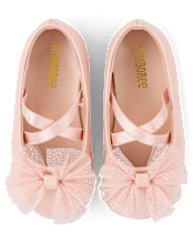 Ballerines à nœud scintillant pour filles - Le Petite Ballet