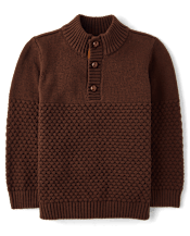 Pull à col montant cousu pour garçon - Little Essentials