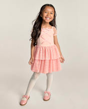 Robe tutu à volants et nœud pour fille - Le Petite Ballet