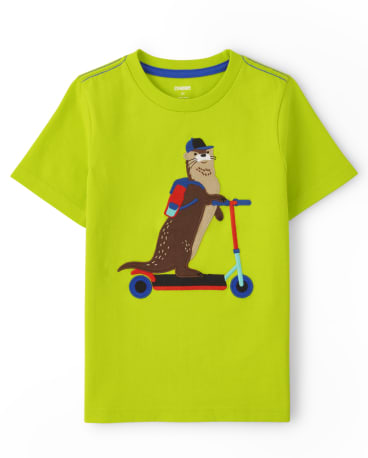 Boys Embroidered Scooter Top - Stunt Master