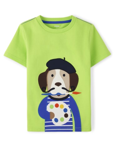 Camiseta de perro bordada para niños - Future Artist