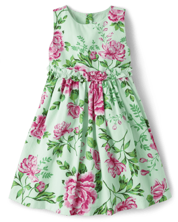 Vestido floral para niñas Mami y yo - Hora del té