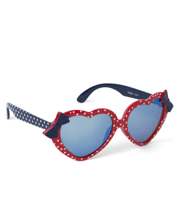 Girls Heart Sunglasses - American Cutie