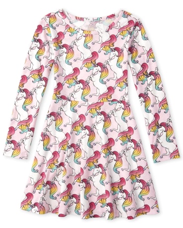 Children's place unicorn dress clearance