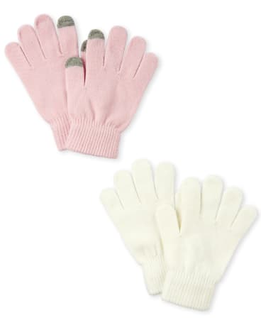 The Childrens Place Girls Gloves Pack of Two
