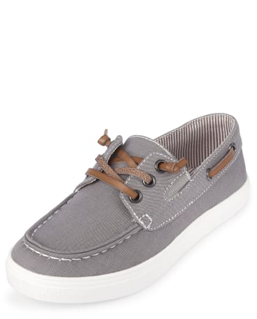 GYMBOREE Spring Forward Boat Shoes Boys Khaki Tan NWT Size 13 
