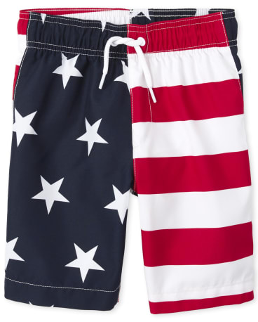 baby boy american flag bathing suit