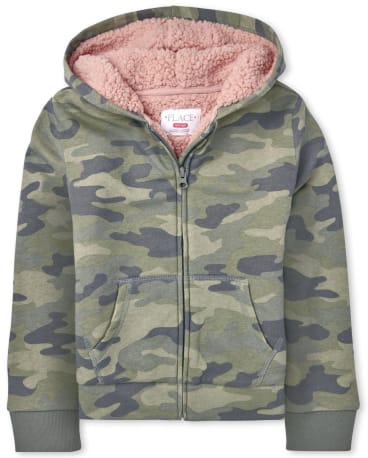 girls camouflage hoodie