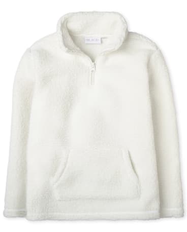 half zip pullover sherpa