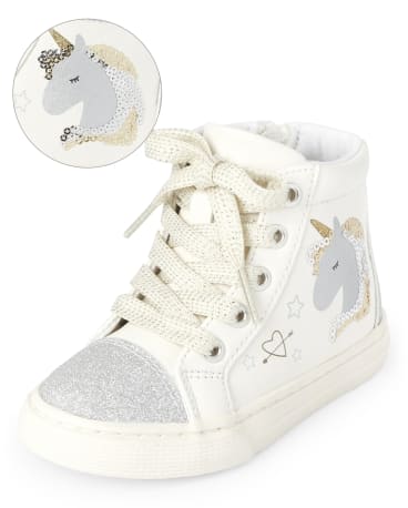 unicorn high top sneakers