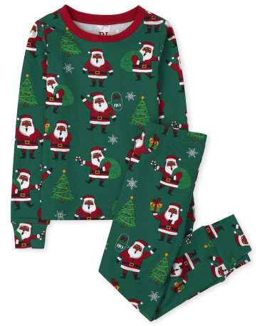 Pijama de algodón unisex para niños a juego con Papá Noel familiar