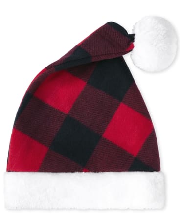 Unisex Baby And Toddler Matching Family Plaid Santa Hat