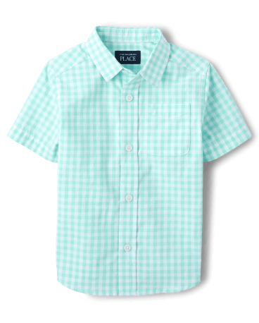 Camisa con botones de popelina a cuadros vichy papá y yo para bebés y niños pequeños