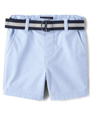 Shorts chinos con cinturón para bebés y niños pequeños