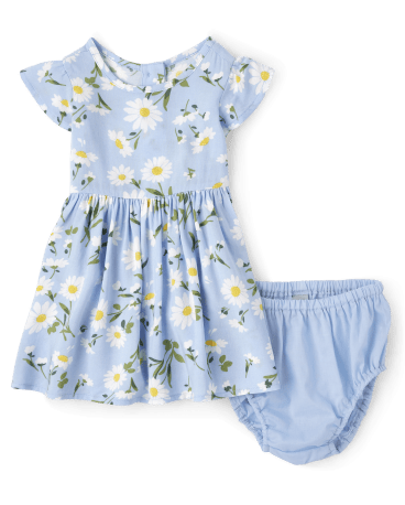 Baby Girls Mommy And Me Floral Flutter Dress