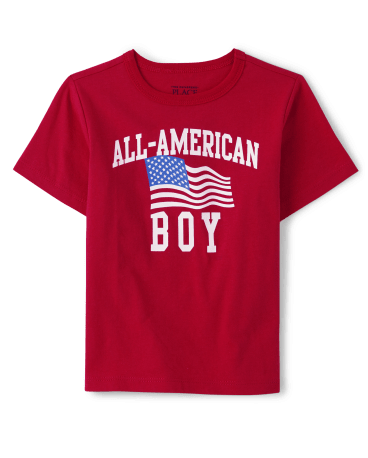 Baby And Toddler Boys Matching Family All-American Boy Graphic Tee