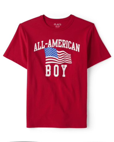 Boys Matching Family All-American Boy Graphic Tee
