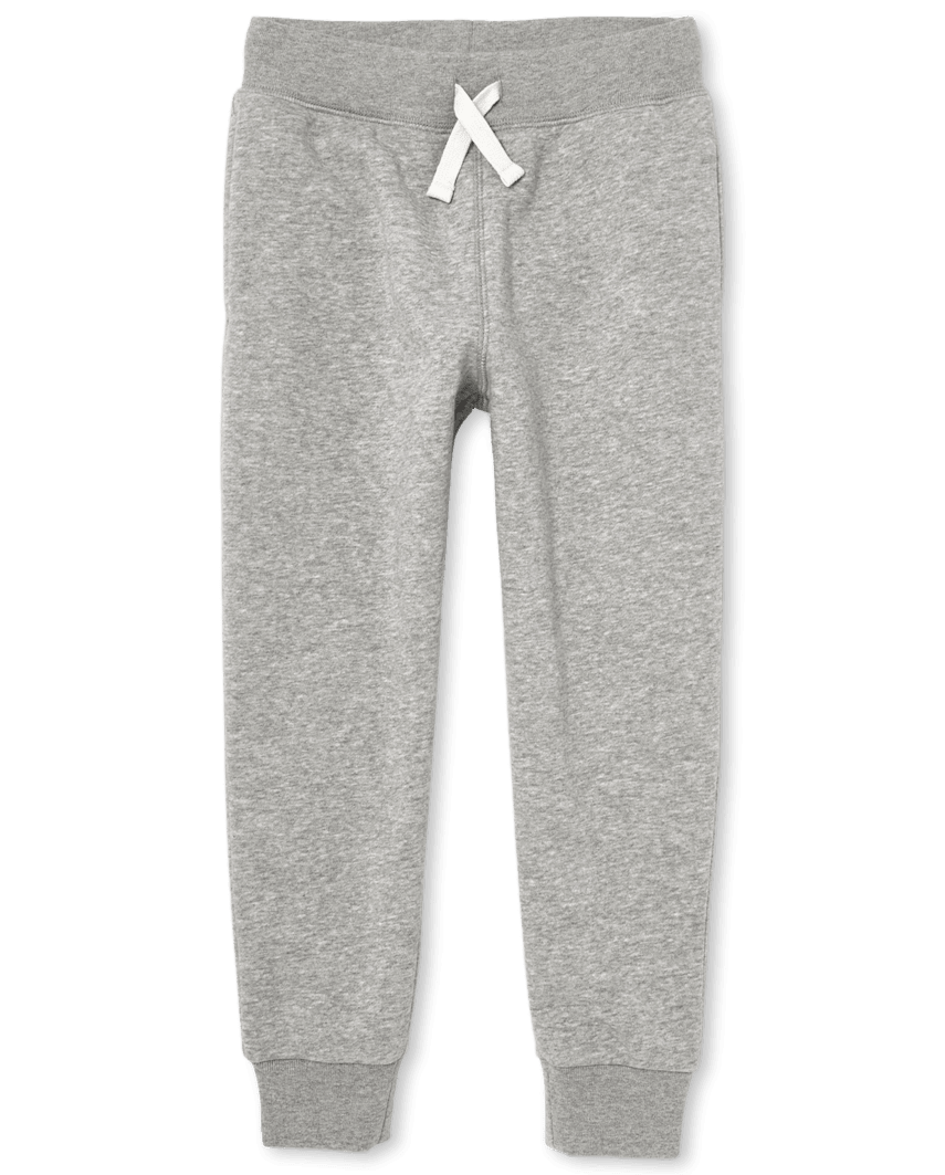 The Children's Place Boys Fleece Jogger Pants | Size 2XL (16) | Gray | 100% Cotton
