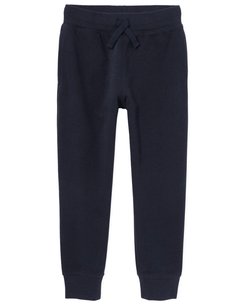 The Children's Place Boys Fleece Jogger Pants | Size 2XL (16) | Blue | 100% Cotton