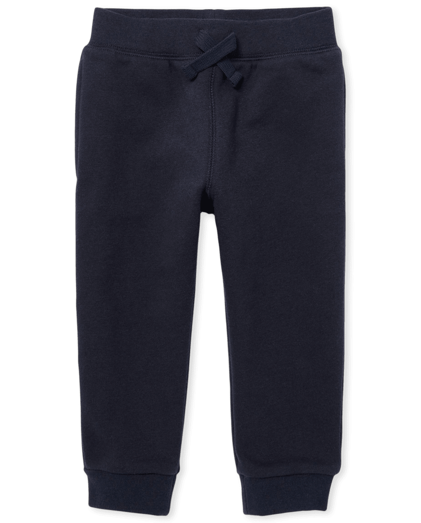The Children's Place Baby And Toddler Boys Fleece Jogger Pants | Size 3T | Blue | 100% Cotton