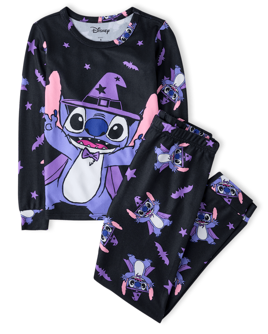 The Children's Place Girls Stitch™ Halloween Pajamas | Size 4 | Polyester/Spandex