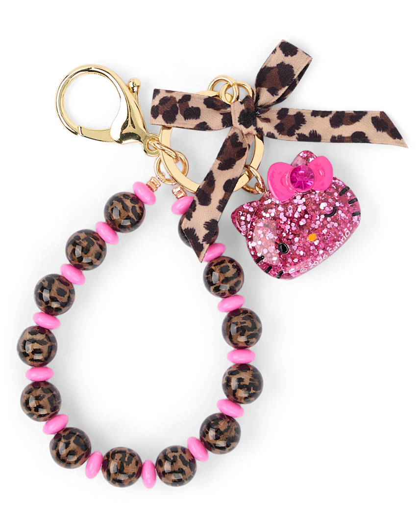 The Children's Place Girls Hello Kitty® Leopard Bag Charm | Polyester/Acrylic
