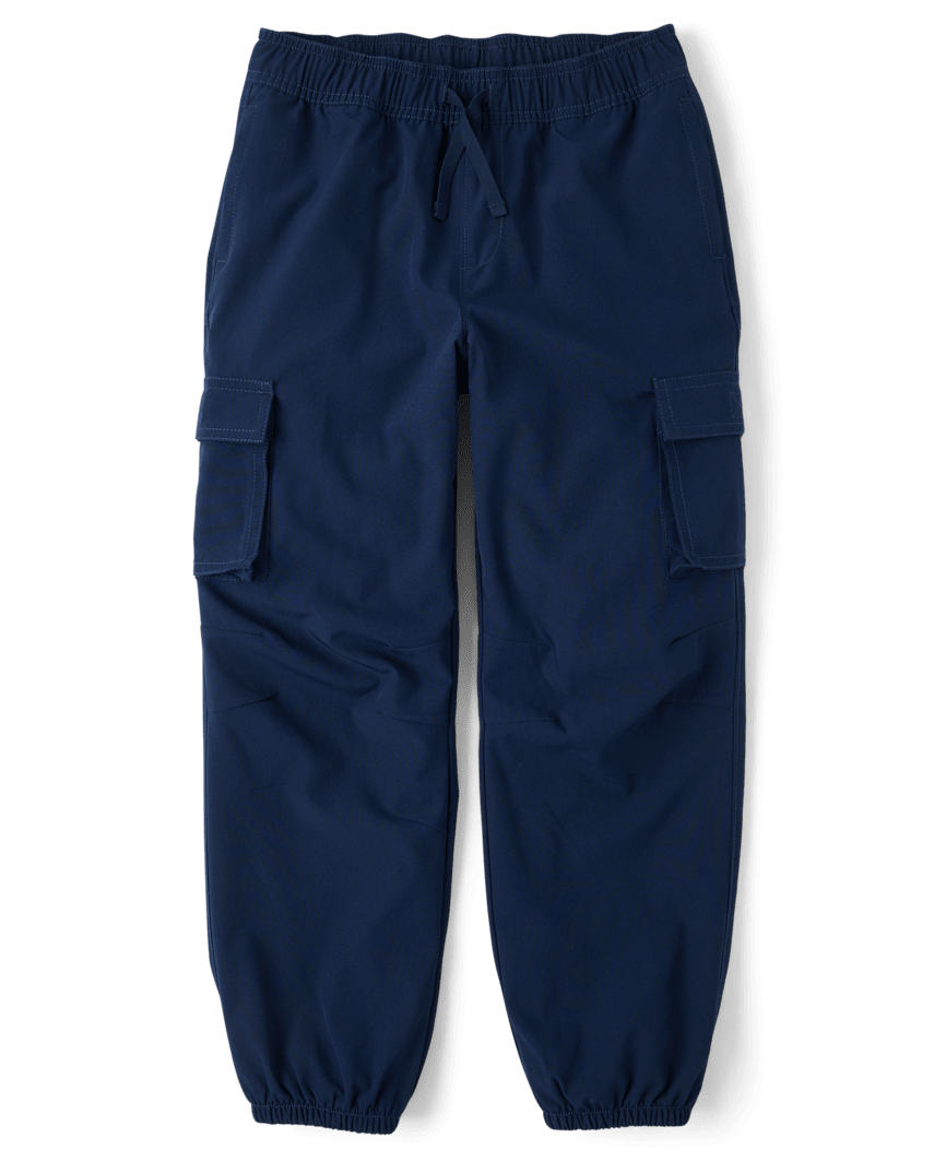 The Children's Place Boys Lined Cargo Jogger Pants | Size 16 | Blue | Cotton