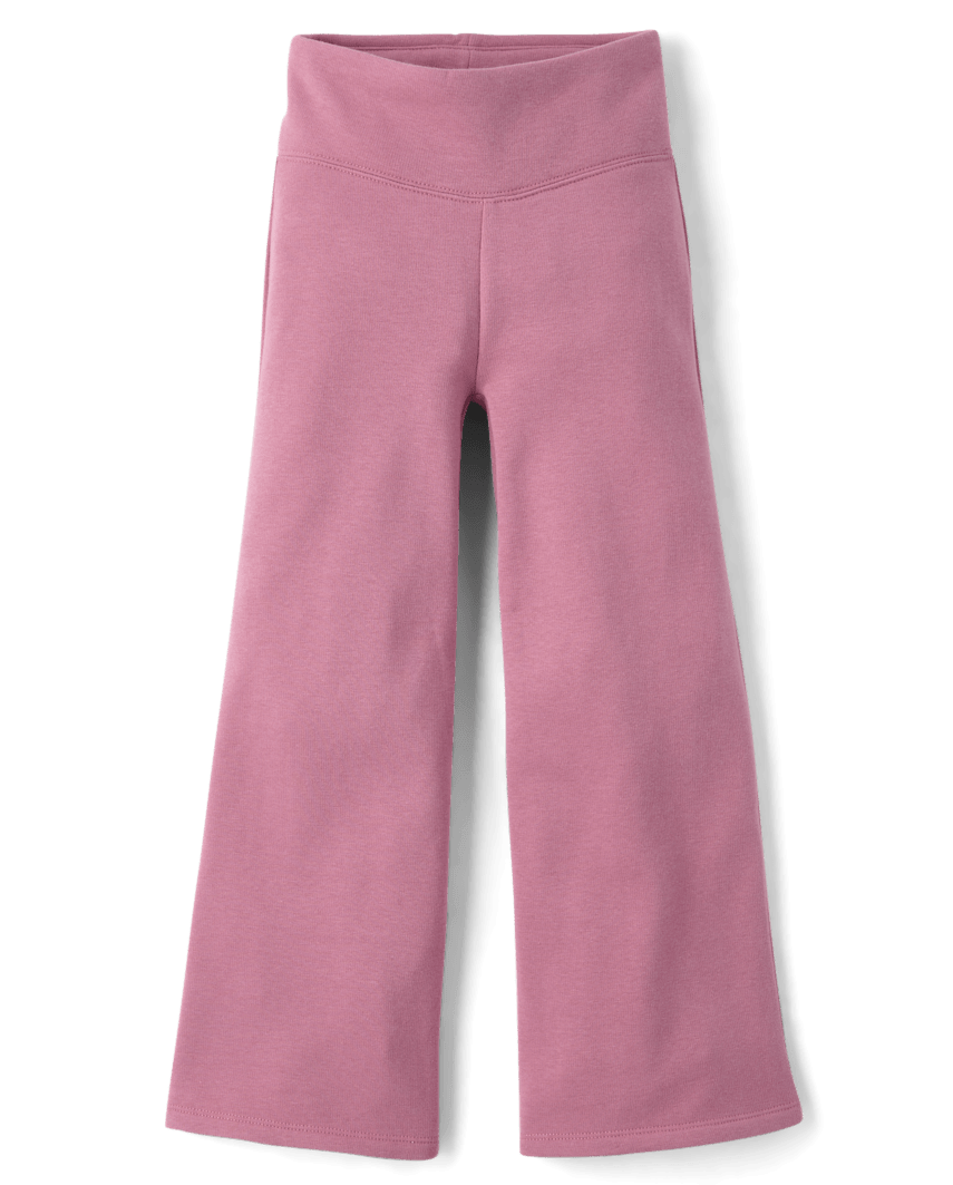 The Children's Place Girls Winter Warm Wide Leg Leggings | Size Medium (7/8) | Purple | Cotton/Polyester/Spandex