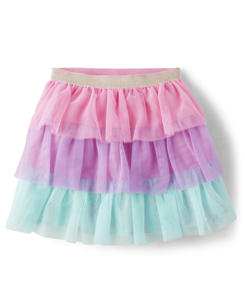 Gymboree | Girls | Colorblock Tiered Tutu Skirt - Birthday Boutique in Pink | Size