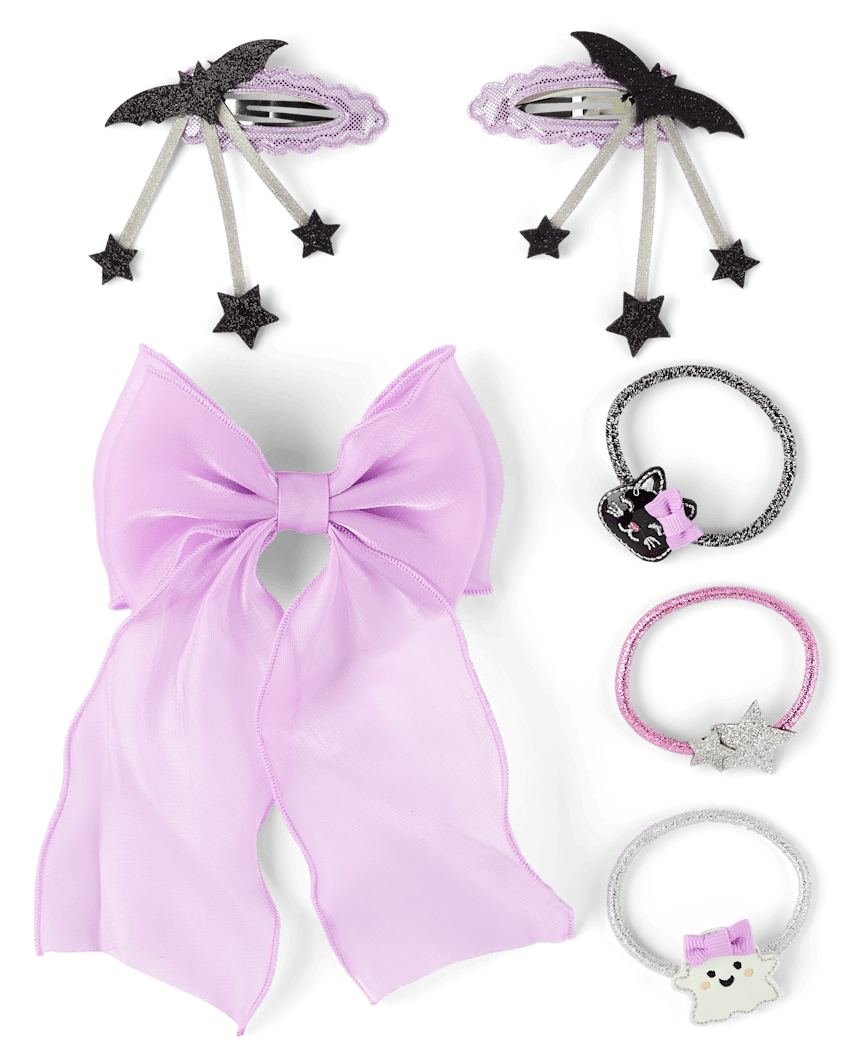 Gymboree | Girls | Halloween 6-Piece Hair Set - Trick or Treat | 100% Polyester