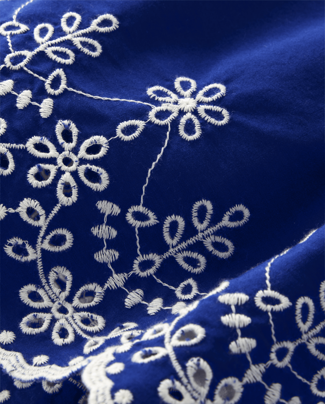 Product image for Girls Mommy And Me Short Flutter Sleeve Eyelet Poplin Woven Fit And Flare Dress - Blue Belle