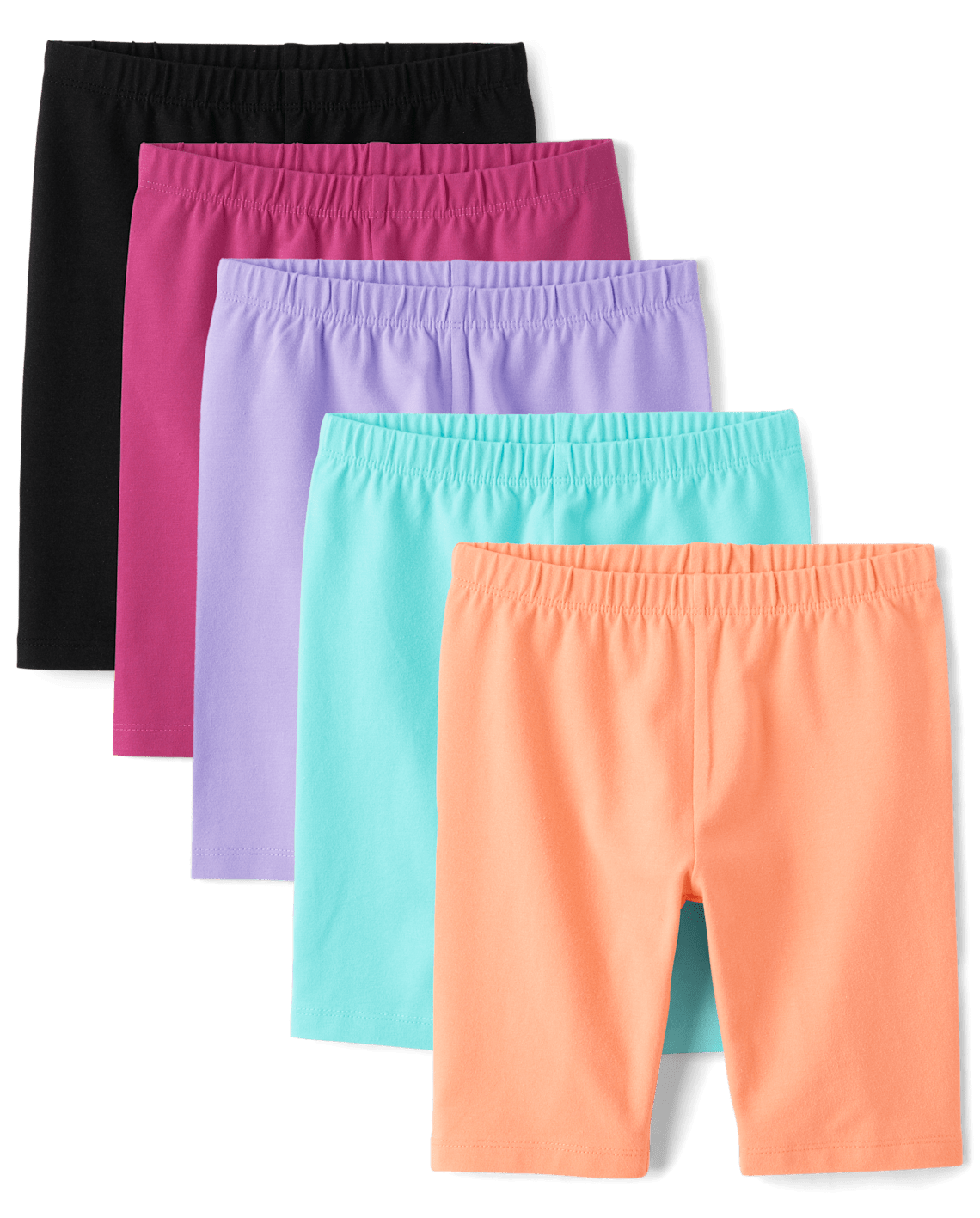 Product image for Girls Bike Shorts 5-Pack
