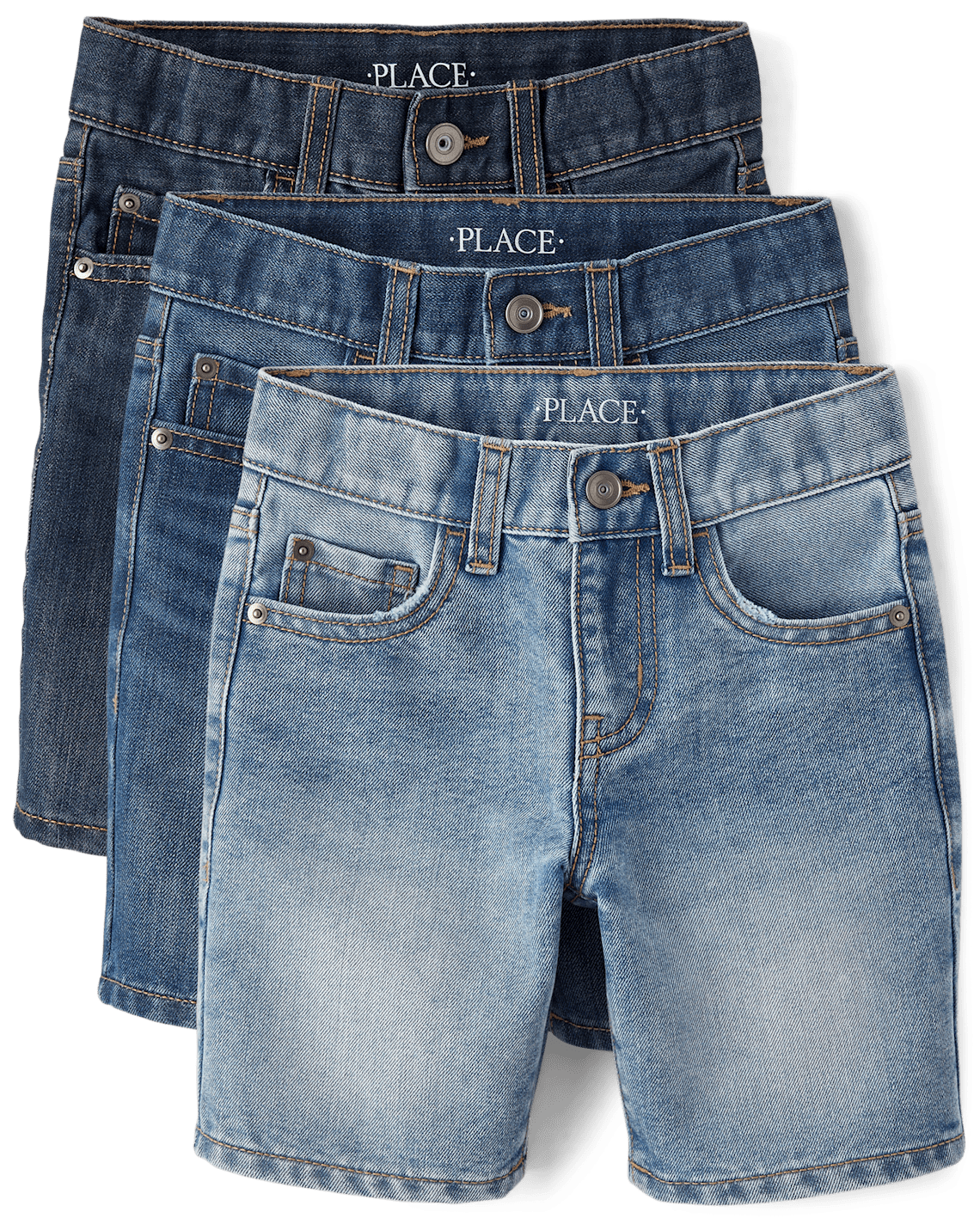 Product image for Boys Jean Shorts 3-Pack