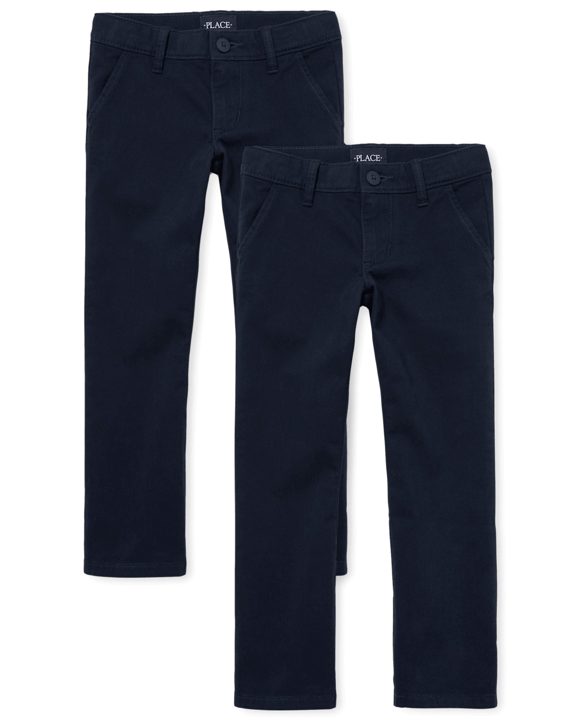 The Children's Place Girls Stretch Bootcut Chino Pants 2-Pack Blue Size 4
