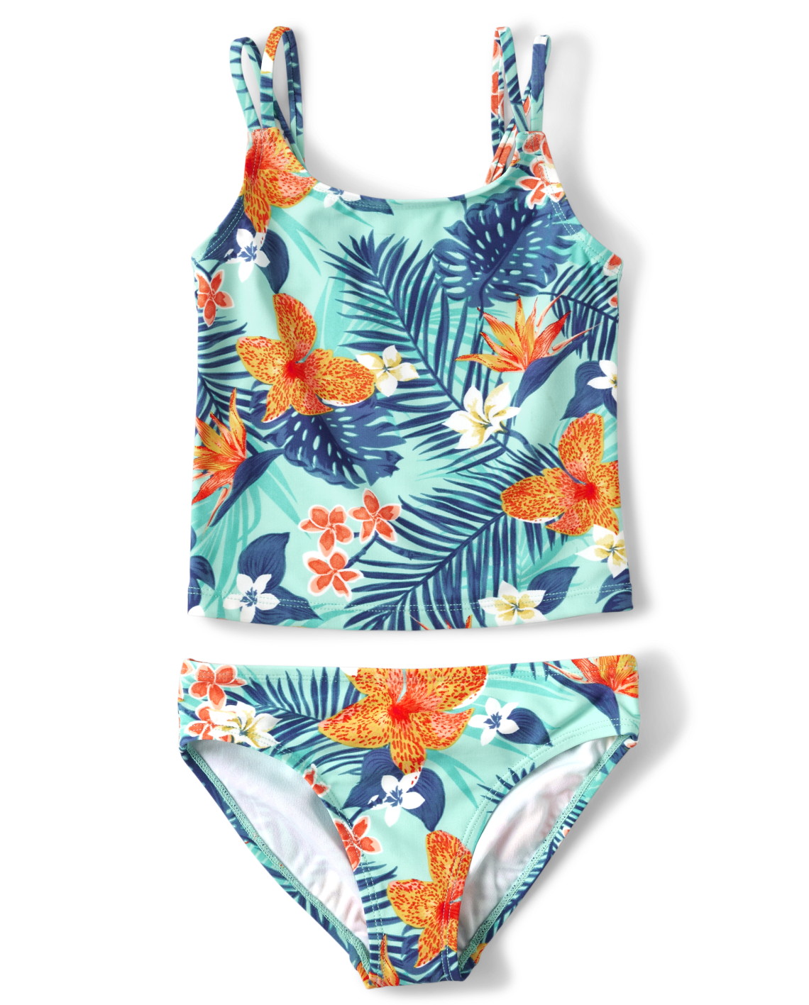The Children's Place Girls Matching Family Tropical Tankini Swimsuit